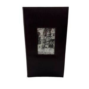 Restoration Hardware‎ Photo Album Scrapbook Brown Leather 27 Pages